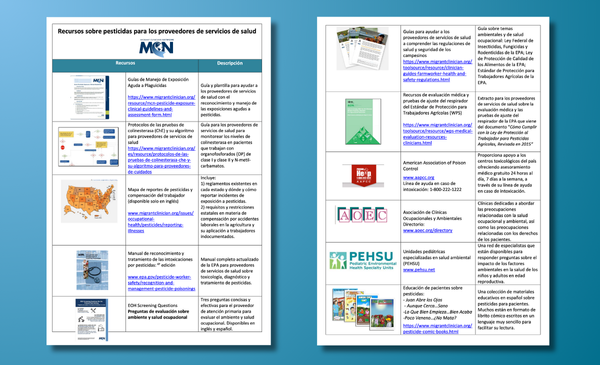 A preview image of a guidance document for clinicians, available for download in Spanish